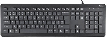 Изображение Klawiatura Hama Hama vododolná klávesnice KC-600, kabelová, erná