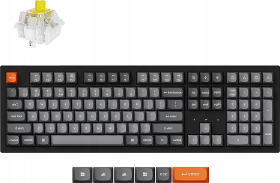 Изображение Klawiatura Keychron K10 Max QMK Keychron Super Banana (K10M-H4)