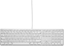Изображение Klawiatura LMP Large Font USB Keyboard 110 keys wired USB keyboard with 2x USB and aluminum upper cover - French AZERTY