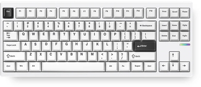 Attēls no Klawiatura MCHOSE GX87 Ultra Vintage White (MC-GX87-A5)