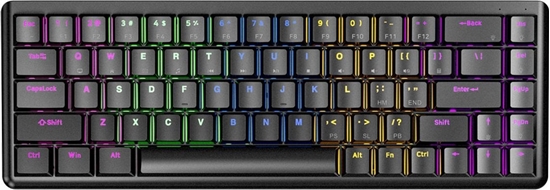 Picture of Klawiatura Rampage Low Profile REBEL Red switch (REBEL-BLACK)