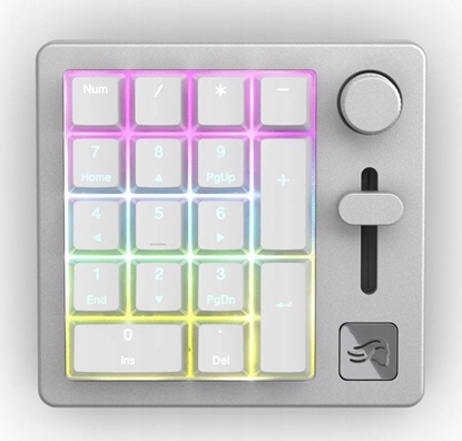 Attēls no Klawiatura Triton Glorious GMMK Wireless Numpad - Fox Switches, grey/white