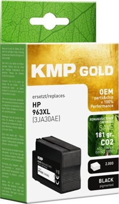 Picture of KMP ink cartridge original black          HP 3JA30AE 963 XL