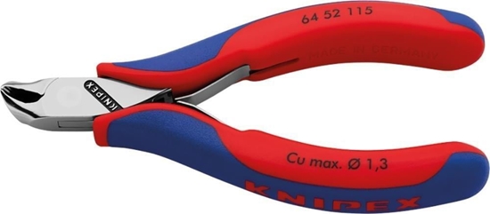 Picture of Knipex Szczypce tnce czoowe ktowe dla elektroników bez skosu 115mm