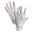 Attēls no Kokvilnas darba cimdi pirkstaiņi ar gumijas punktiem vienā pusē ar izmēru L/9, balti pāris