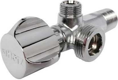 Изображение Kombinēts stūra ventilis 1/2"x3/4"x3/8" (UH13111)