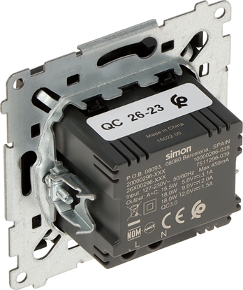 Picture of Kontakt-Simon GNIAZDO ADOWANIA DEC2CA.01/49-SIMON54 Premium USB 5V DC / 3.1A