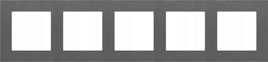 Picture of Kontakt-Simon Ramka piciokrotna Kontakt-Simon 55 TR5/116 LINE grafitowy mat