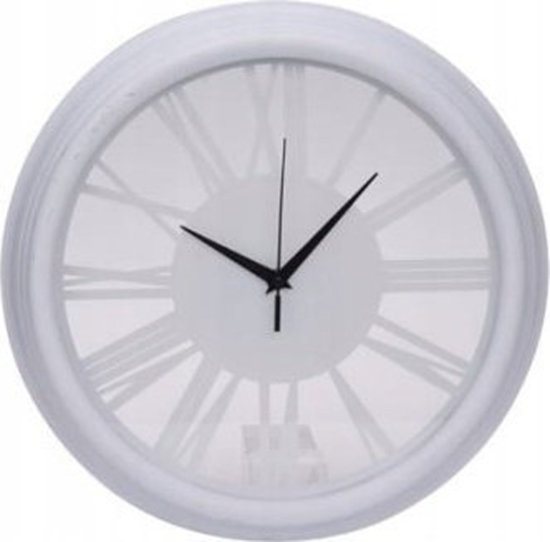 Picture of Koopman Zegar cienny ponadczasowy biay do salonu 35 cm