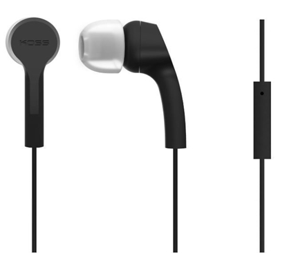 Attēls no Koss Headphones KEB9iK Wired, In-ear, Microphone, 3.5 mm, Black