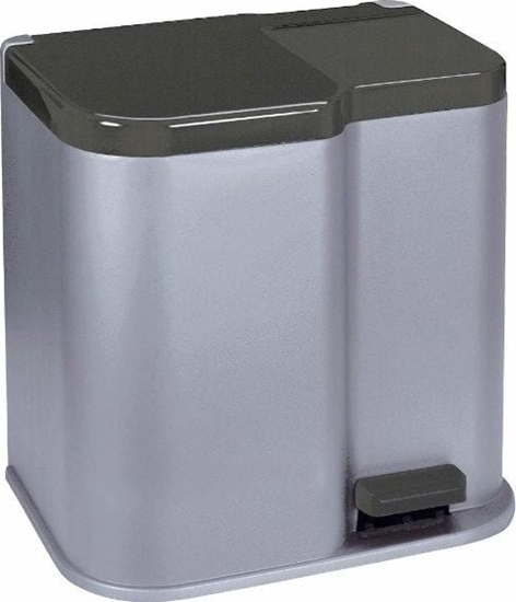 Picture of Kosz na mieci Curver do segregacji na peda 21L szary (50280)