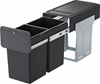 Picture of HAILO Atkritumu tvertne iebuvejama EcoLine Design L / 2x14L / melna 030310100