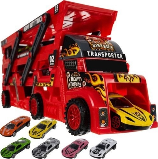 Picture of Kruzzel Zestaw ciarówka TIR z 6 autami 22515