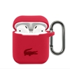Изображение Lacoste Apple Airpods 1/2 Liquid Silicone Glossy Printing Logo Case Red