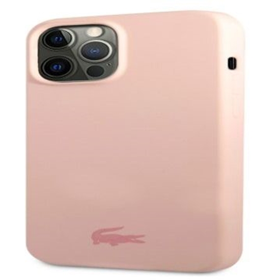 Picture of Lacoste Apple iPhone 13 Pro Liquid Silicone Glossy Printing Logo Case Pink