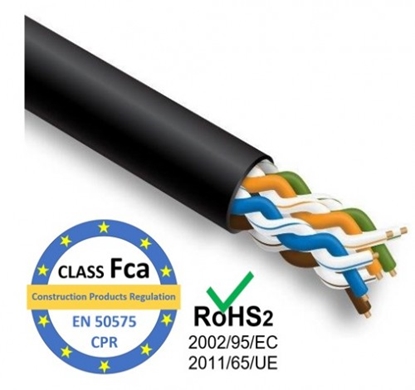 Picture of LAN Datortīklu kabelis, INSTALL BASE,  CAT5E UTP, ārdarbu montāžai, 305m