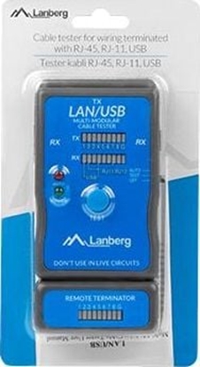 Picture of Lanberg Tester kabli RJ45 / RJ11 / USB (NT-0403)