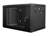 Изображение Lanberg Rack Wandschrank 19" 6U/600X450 Glastür schwarz