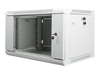Picture of Lanberg Rack Wandschrank 19" 6U/600X450 Glastür grau