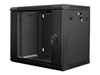 Picture of Lanberg Rack Wandschrank 19" 9U/600X450 Glastür schwarz