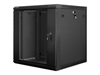 Picture of Lanberg Rack Wandschrank 19" 12U/600X600 Glastür schwarz