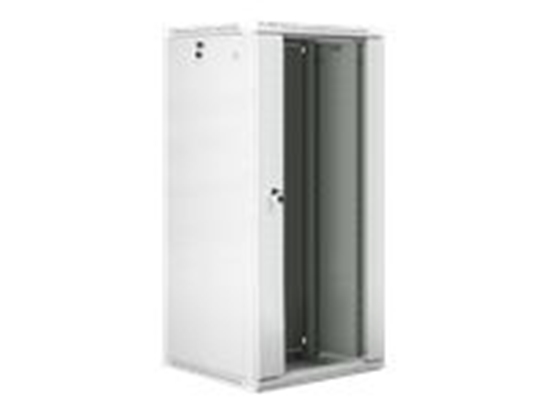 Picture of Szafa instalacyjna wisząca 19 cali 27U 600X600mm szara (drzwi szklane)
