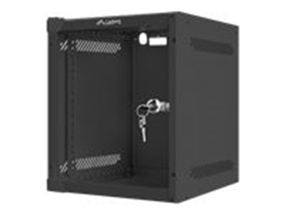 Изображение Lanberg Rack Wandschrank 10" 6U/280X310 Glastür schwarz