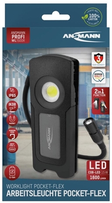 Picture of Latarka LED Ansmann WL1500R Pocket Flex czarna 17.1 cm, Lichtfarbe Hauptlicht 6000K