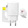 Изображение Lādētājs Baseus Compact Quick Charger USB + USB-C 20W White