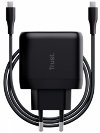 Изображение Lādētājs Trust Maxo 45W Black USB-C + 2m USB-C Cable