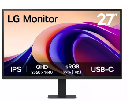 Picture of LCD Monitor|LG|27U631A-B|27"|Gaming|Tilt|Panel IPS|2560x1440|16:9|100 Hz|5 ms|Colour Black|27U631A-B