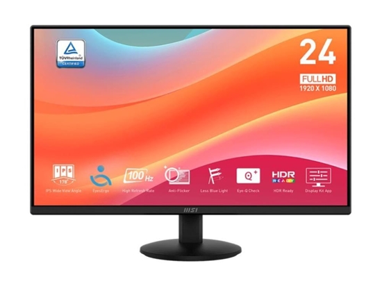 Изображение Monitors MSI PRO MP242L 24" IPS FHD 100hz 1ms