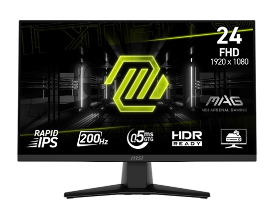 Picture of LCD Monitor|MSI|MAG 242F|23.8"|Gaming|Matte|Panel IPS|1920x1080|16:9|200Hz|0.5 ms|Colour Black|MAG242F