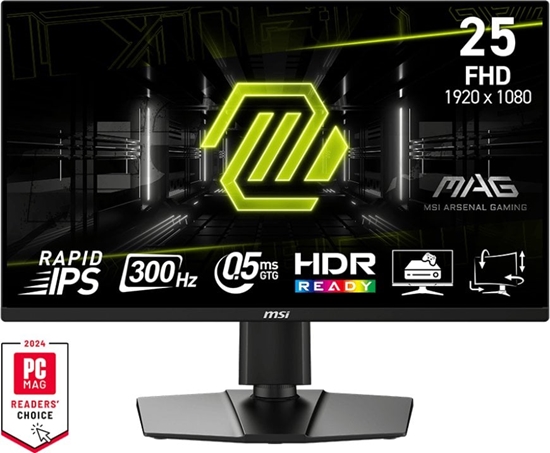 Изображение LCD Monitor|MSI|MAG 255PXF|24.5"|Gaming|Matte|Panel IPS|1920x1080|16:9|300Hz|0.5 ms|Speakers|Colour Black|MAG255PXF