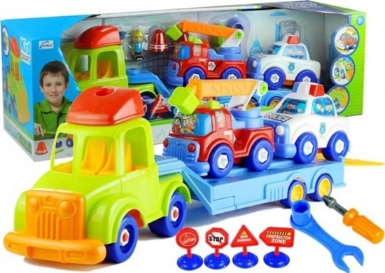 Picture of Lean Sport Zestaw Pojazdów Policja Stra Laweta Rozkrcane