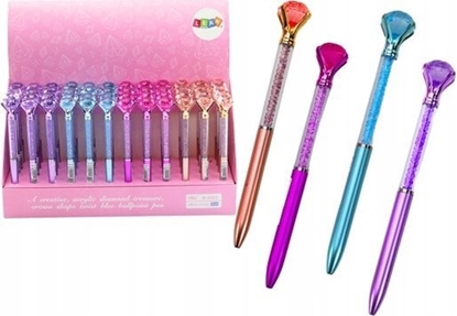 Изображение LeanToys Dugopis Z Diamentem Diamenciki Niebieski Wkad 0.7mm Mix