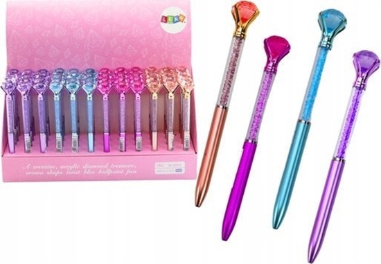 Изображение LeanToys Dugopis Z Diamentem Diamenciki Niebieski Wkad 0.7mm Mix