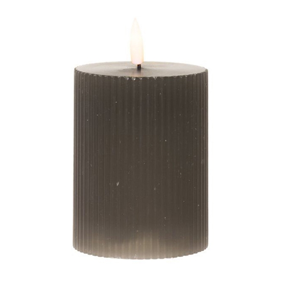 Picture of LED galda svece ar 3D liesmu, pelēka