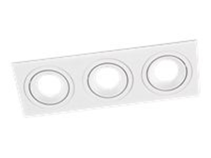 Picture of LEDURO SQUARE 3 Recessed white GU10 x 3