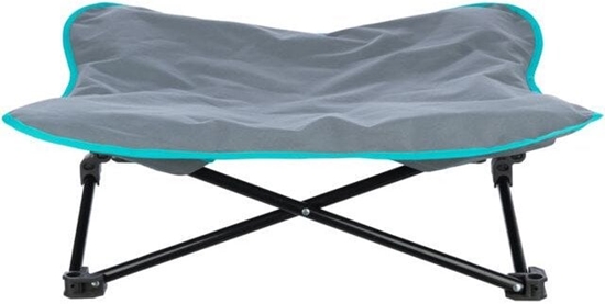 Picture of Legowisko kempingowe, dla psa, ciemnoszare/petrol, 88  32  88 cm, skadane