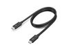 Picture of Lenovo 4X91K16968 Thunderbolt cable 0.7 m 40 Gbit/s Black