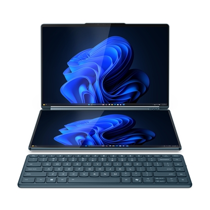 Picture of Lenovo Yoga Book 9 14IAH10 | Tidal Teal | 2x14 " | OLED | Touchscreen | 2.8K WQXGA+ | 2880 x 1800 pixels | Glossy | Intel Core Ultra 7 | 255H | 32 GB | Soldered LPDDR5x | Solid-state drive capacity 1000 GB | Intel Arc Graphics | Windows 11 Pro | 802.11