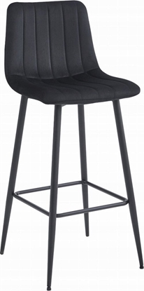 Picture of Leobert Hoker POZZA - czarny aksamit / nogi czarne x 3