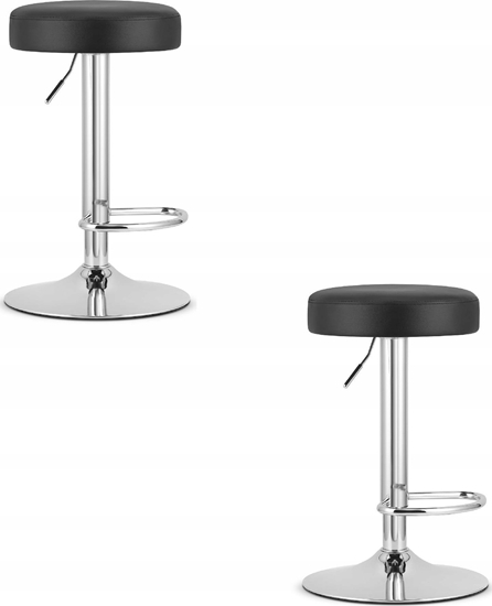 Picture of Leobert Hoker ROJST - ekoskóra czarny / baza chrom x 2