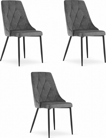 Изображение Leobert Krzeso IMOLA - ciemny szary aksamit x 3