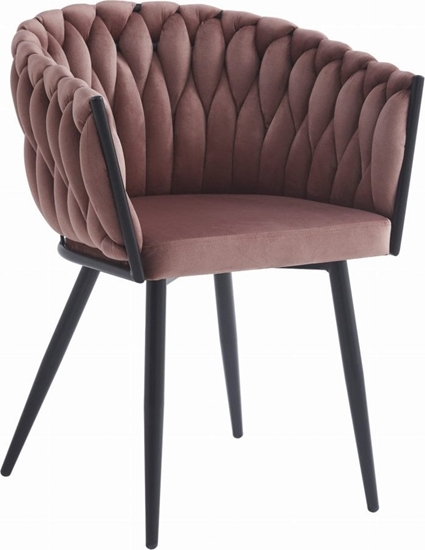 Изображение Leobert Krzeso ORION - aksamit ciemny ró / nogi czarne x 1