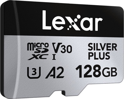 Attēls no Lexar 128GB microSDXC Professional SILVER Plus UHS-I A2 V30 U3 4K- 2 szt.