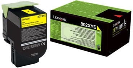 Picture of Lexmark 80C2XYE toner cartridge 1 pc(s) Original Yellow