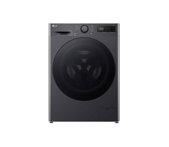 Picture of LG | Washing machine with dryer | F4DR510S2M | Energy efficiency class A | Front loading | Washing capacity 10 kg | 1400 RPM | Depth 56.5 cm | Width 60 cm | Display | LED | Drying system | Drying capacity 6 kg | Steam function | Direct drive | Middle Blac