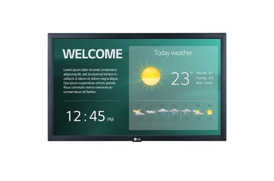 Picture of LG 22SM3G-B signage display Digital signage flat panel 54.6 cm (21.5") IPS Full HD Black Built-in processor